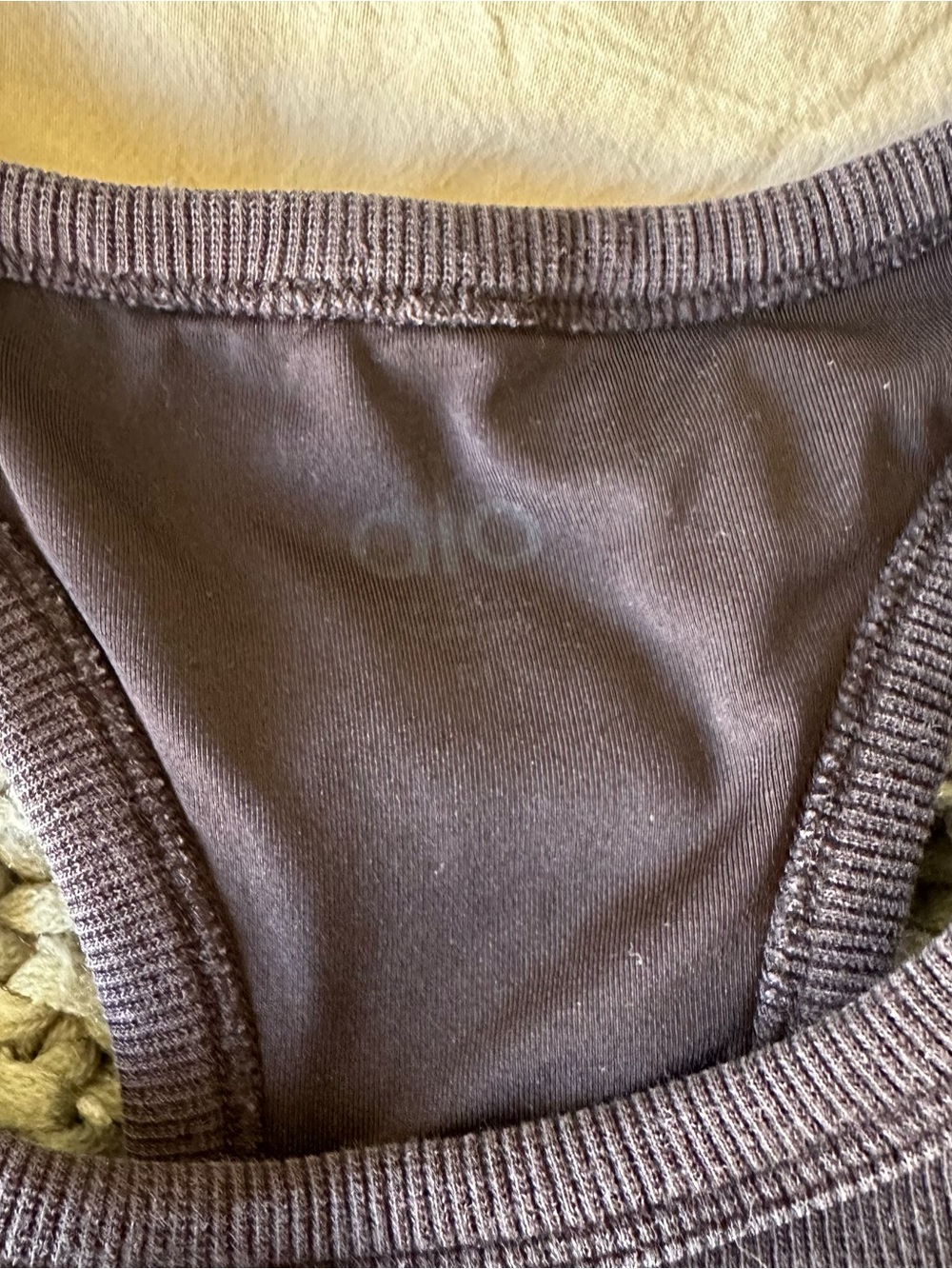 ALO Yoga Black Racerback Tank Top - Picture 3 of 3